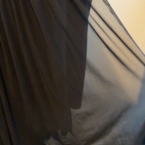 ASOS River Island  asymmetric mesh layered t-shirt mini dress - Picture 2 of 6